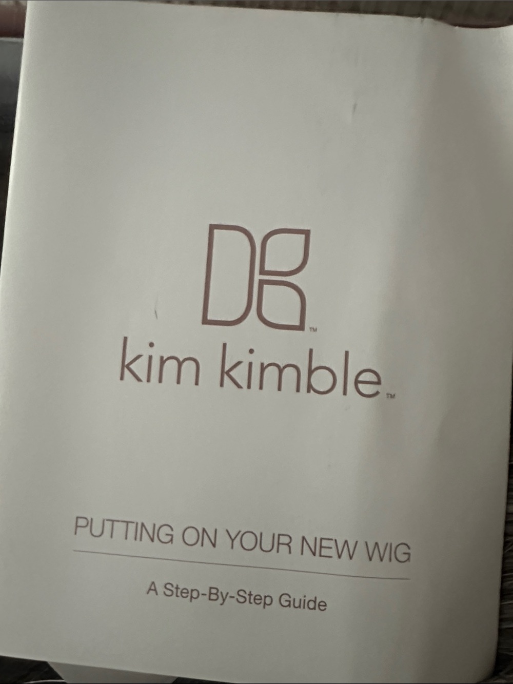 Kim Kimble Women's Wig Care Guide - Cream